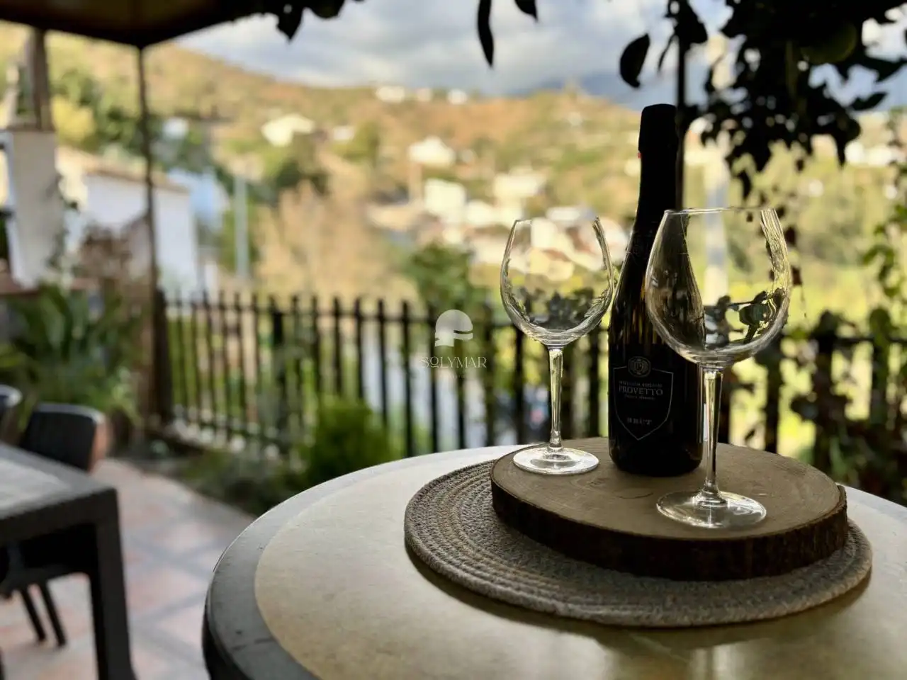 Terraza de Casa o chalet de alquiler en Canillas de Aceituno con Aire acondicionado, Calefacción y Jardín privado