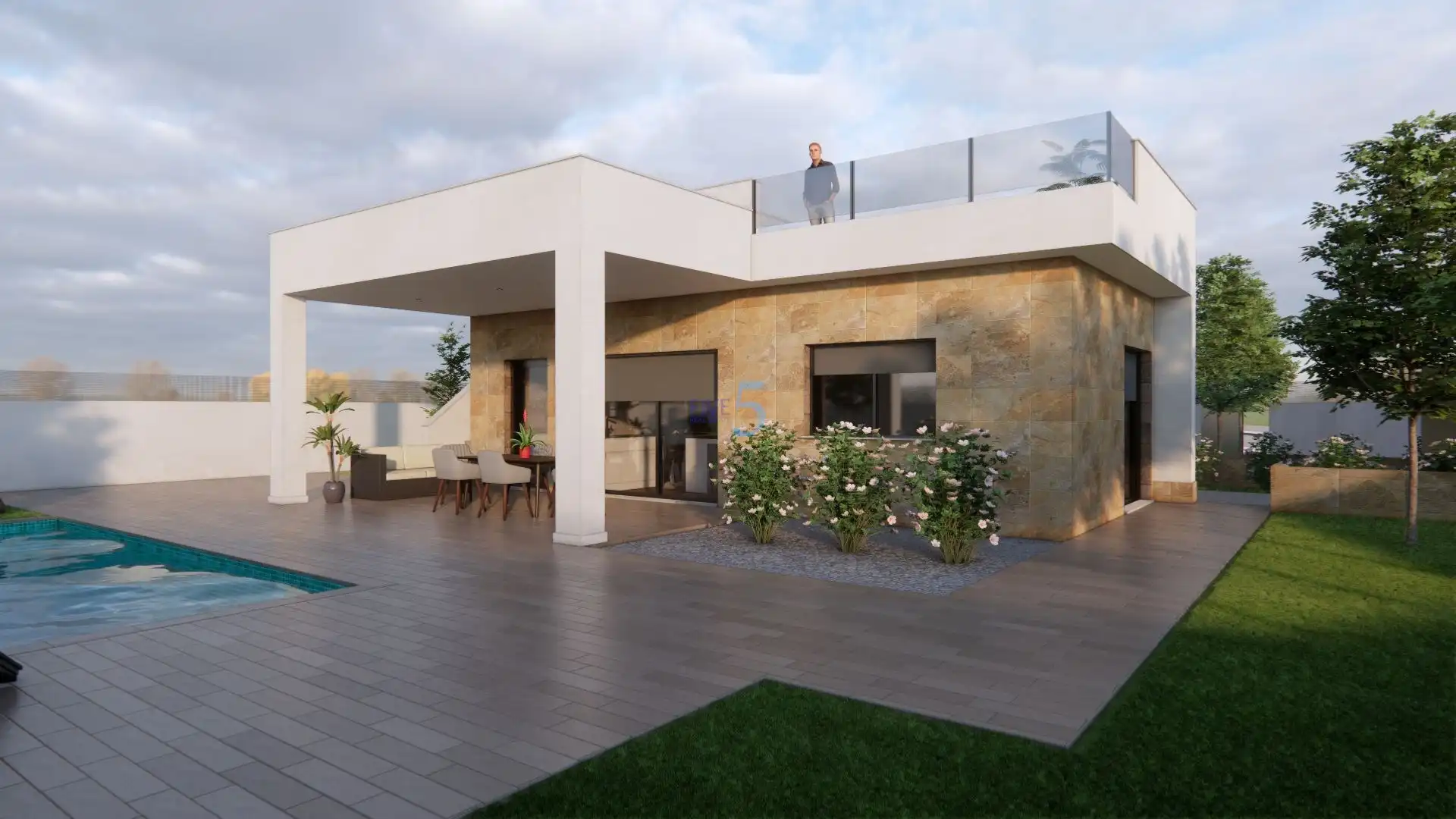 Terrassa de Casa o xalet en venda en Jacarilla