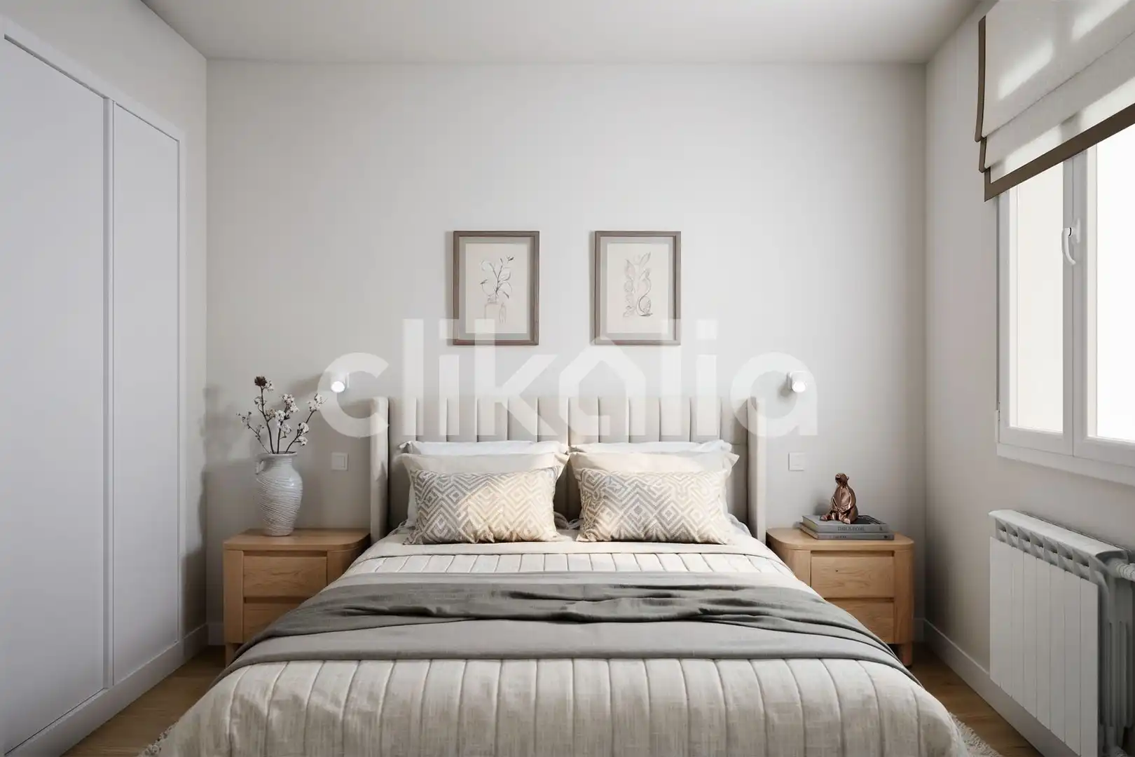 Bedroom of Flat for sale in Madrid  with Air Conditioner and Heating