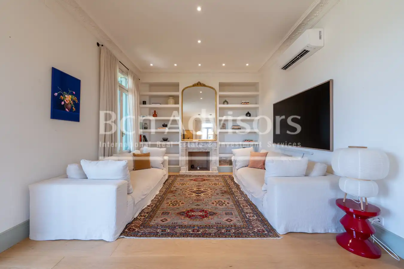 Sala d'estar de Casa o xalet de lloguer en Barcelona amb Aire condicionat, Calefacció i Jardí privat