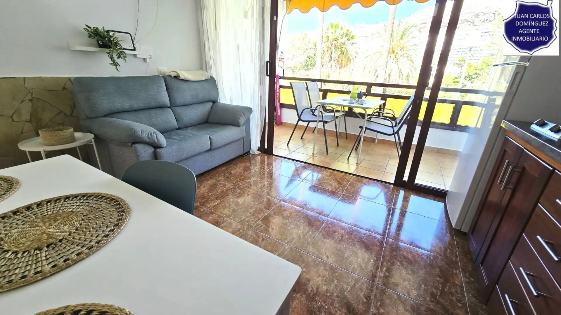 Wohnzimmer von Wohnungen zur Miete in Mogán mit Terrasse, Möbliert und Gemeinschaftspool