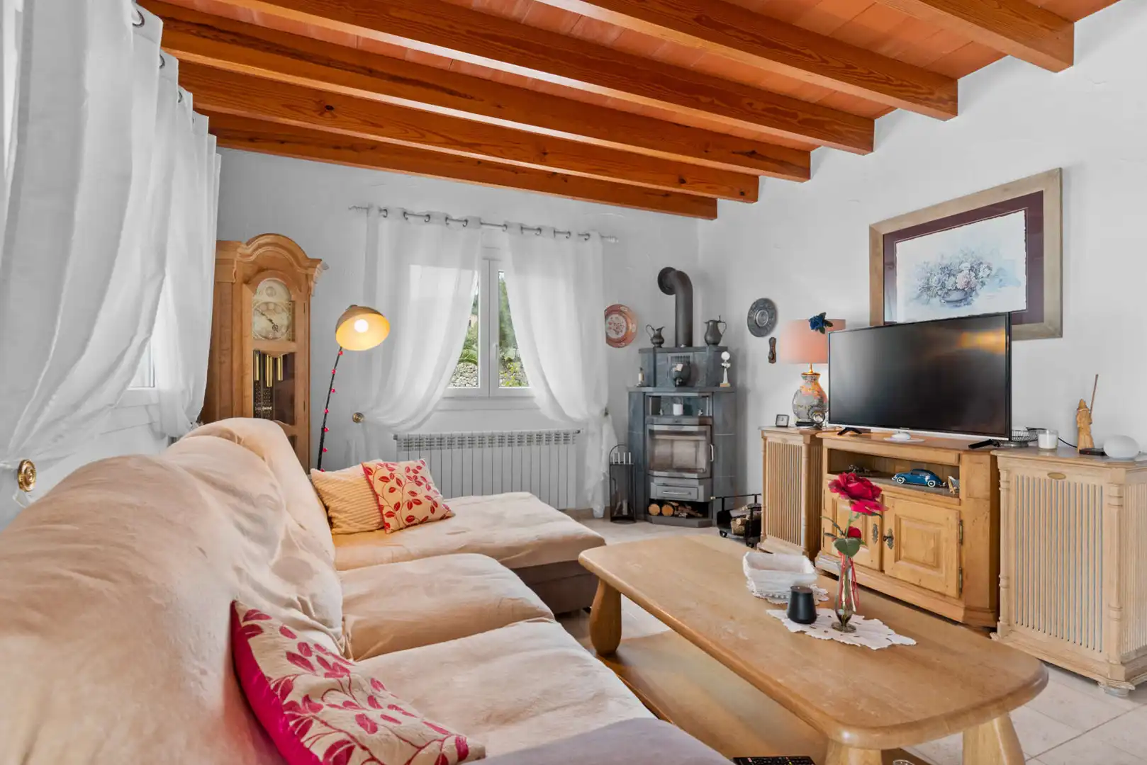 Wohnzimmer von Country house zum Verkauf in Manacor mit Klimaanlage, Heizung und Terrasse