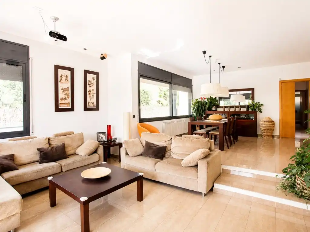 Living room of Houses for sale in Olèrdola  with Air Conditioner