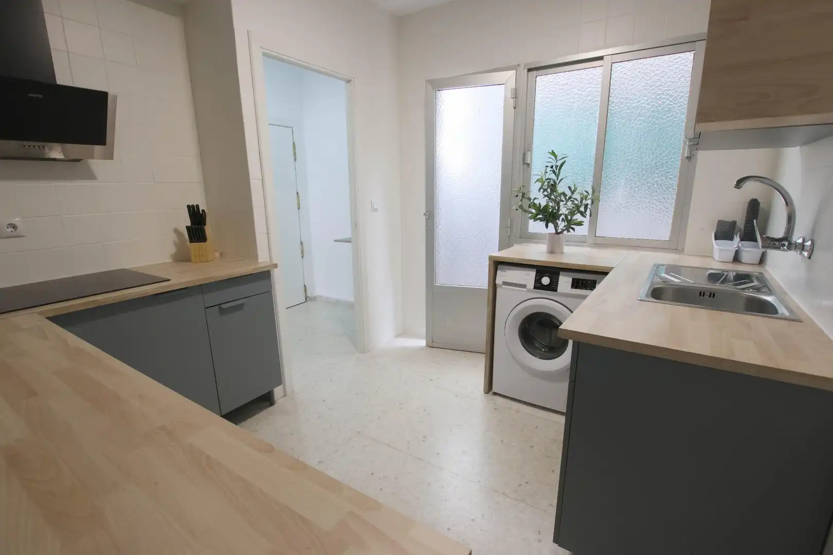 Cocina de Piso de alquiler en Badajoz con Terraza y Amueblado