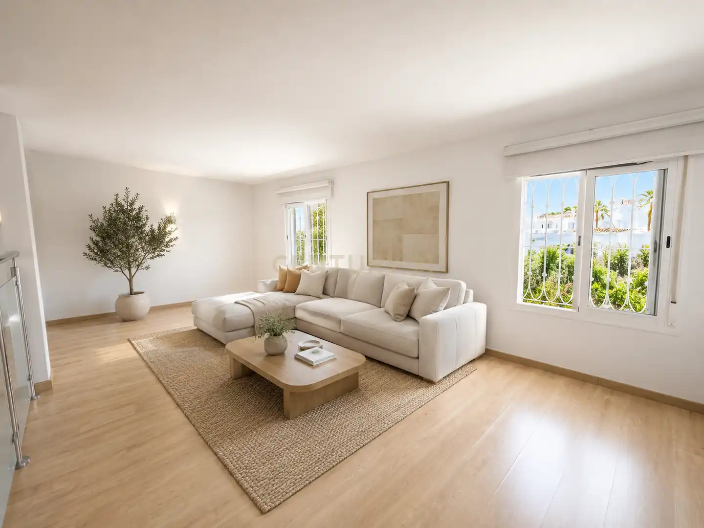 Sala d'estar de Casa o xalet en venda en Alhaurín de la Torre amb Aire condicionat, Jardí privat i Traster