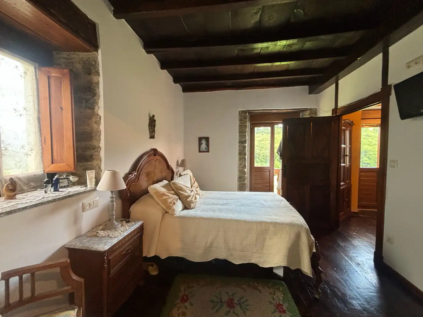 Habitación de Finca rústica en venta en Tineo con Jardín privado, Parquet y Terraza