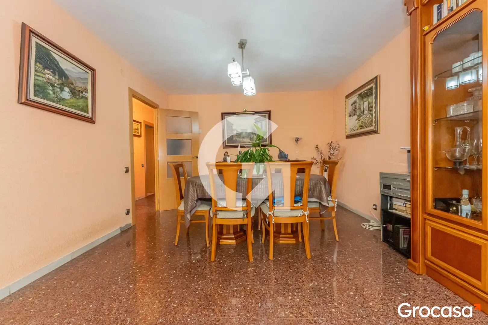 Dining room of Flat for sale in Cornellà de Llobregat  with Air Conditioner, Heating and Balcony