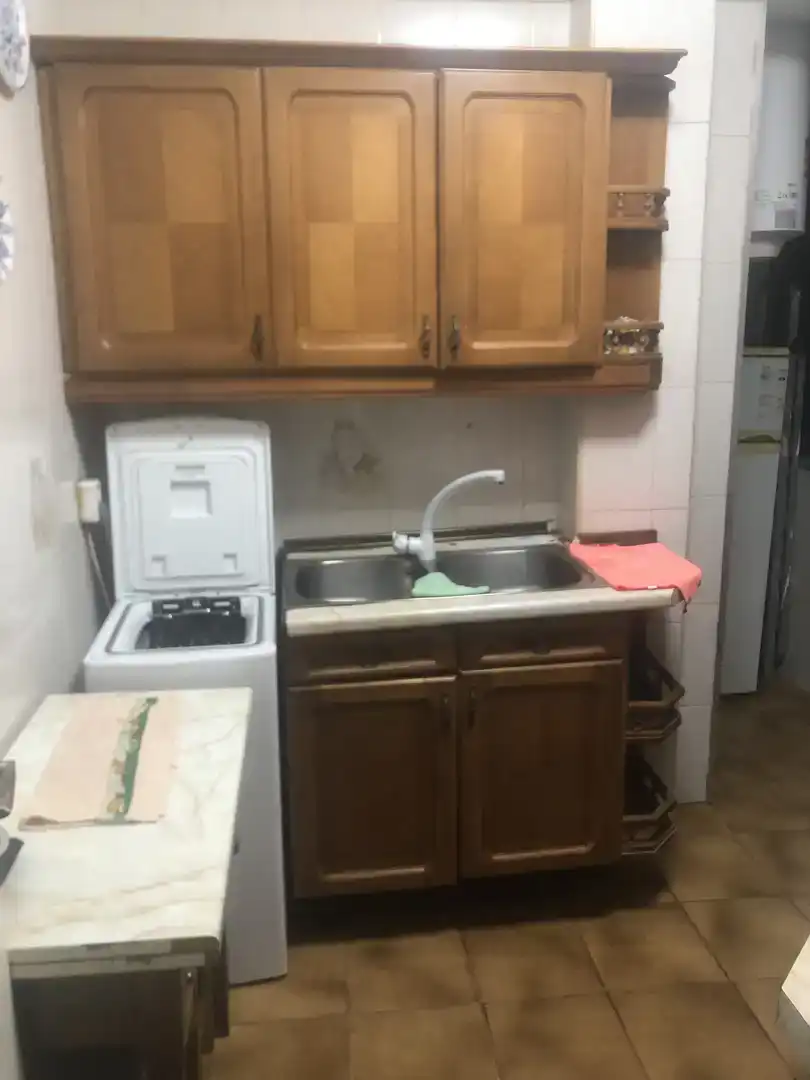 Kitchen of Flat for share in Málaga  with Parquet flooring, Furnished and Balcony