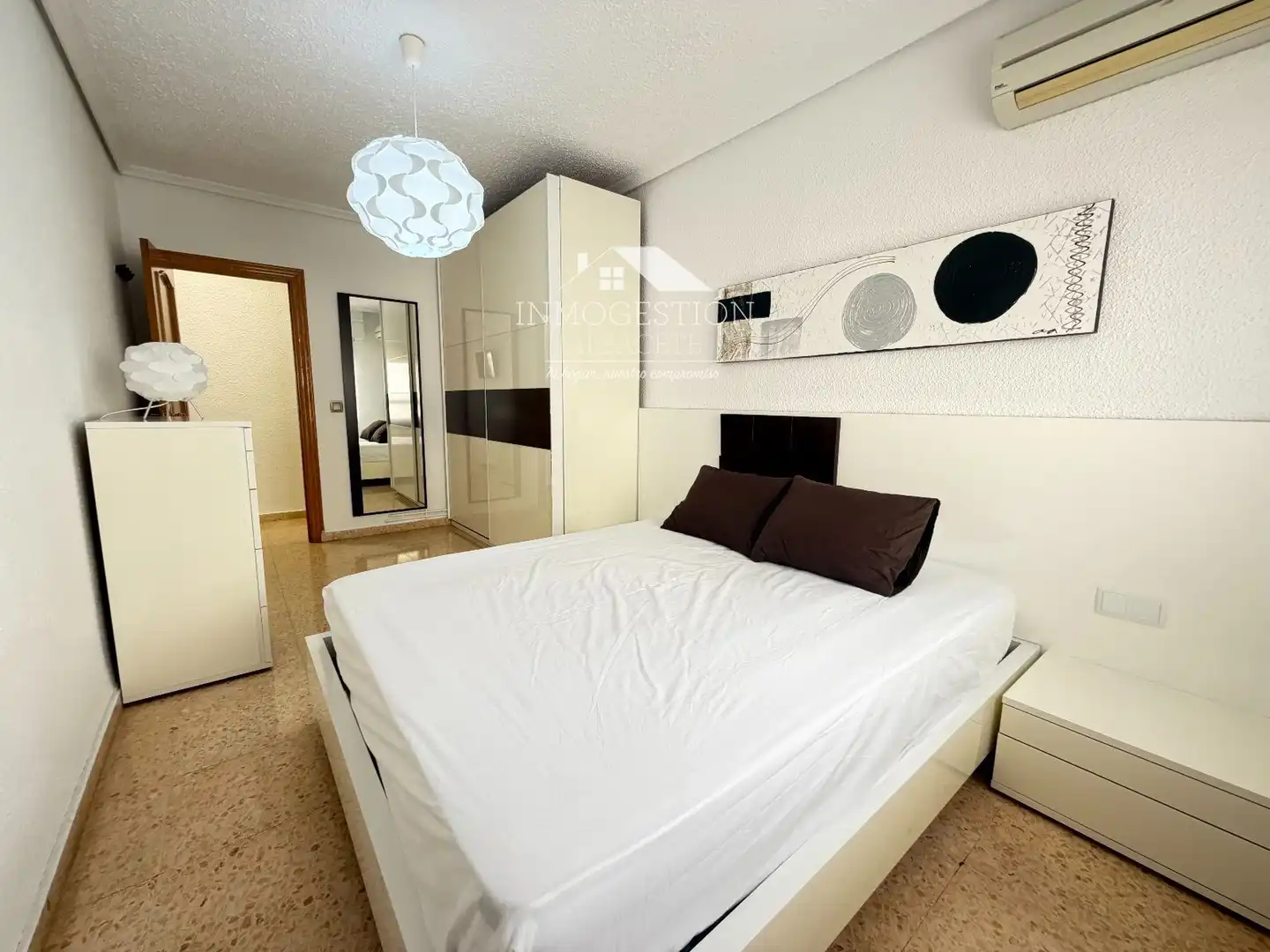 Bedroom of Flat for sale in Albacete  with Air Conditioner, Heating and Terrace
