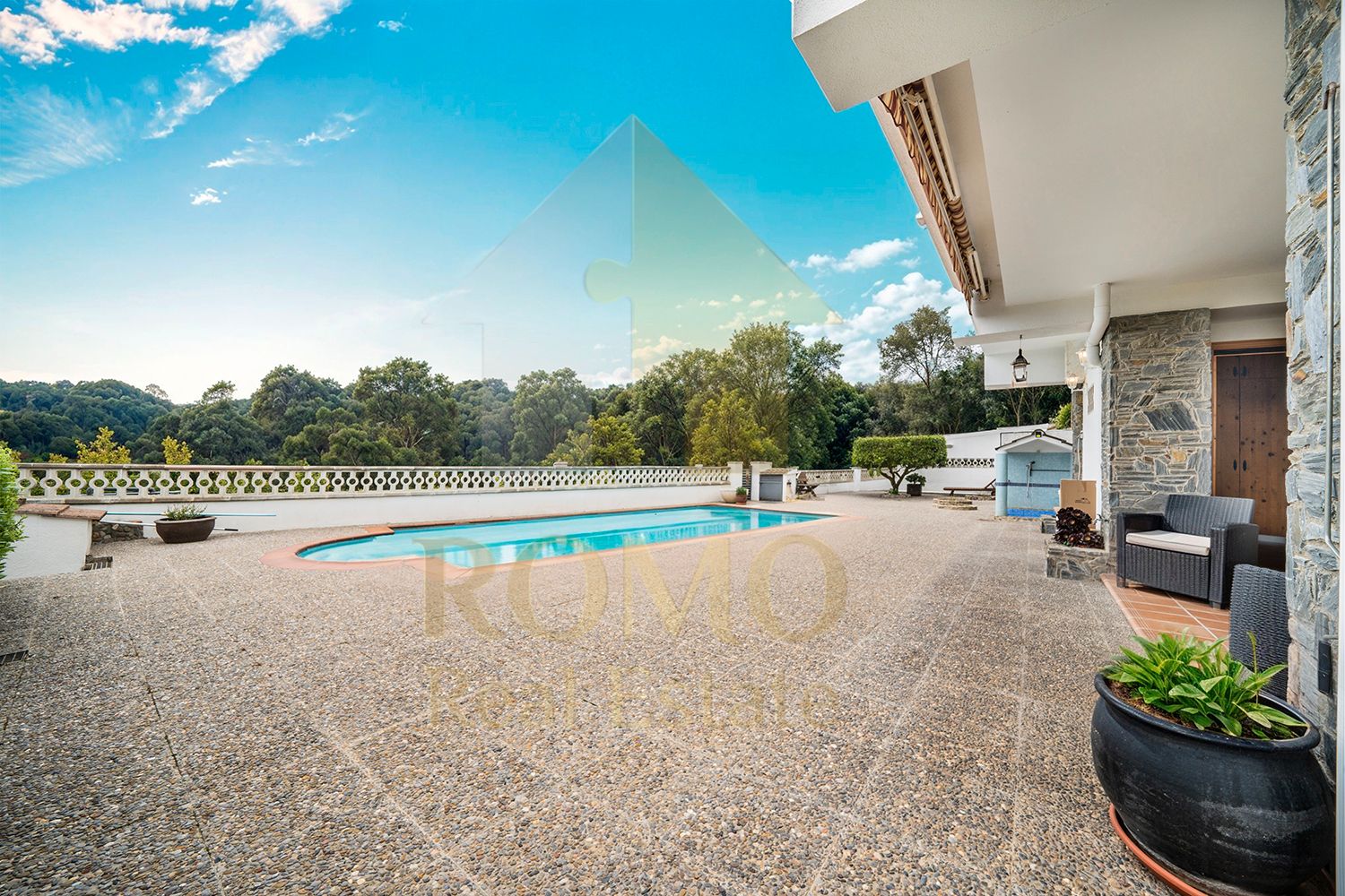 Exterior view of House or chalet for sale in L'Ametlla del Vallès  with Air Conditioner, Heating and Private garden