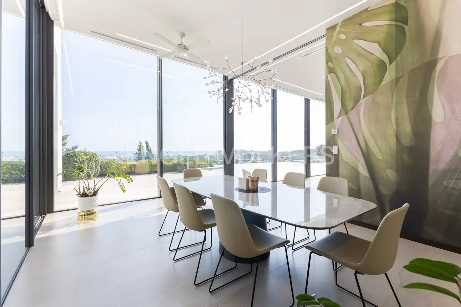 Esszimmer von Haus oder Chalet zur Miete in Dénia mit Klimaanlage, Heizung und Privatgarten