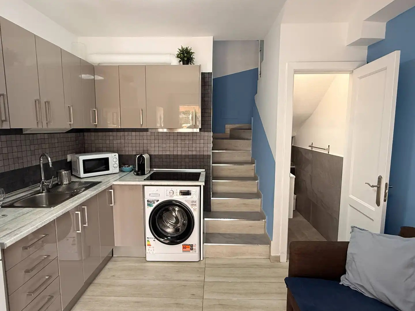 Cocina de Dúplex en venta en San Bartolomé de Tirajana con Jardín privado, Terraza y Amueblado