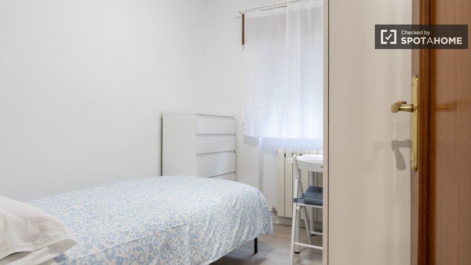 Bedroom of Flat to rent in  Madrid Capital  with Air Conditioner, Heating and Furnished