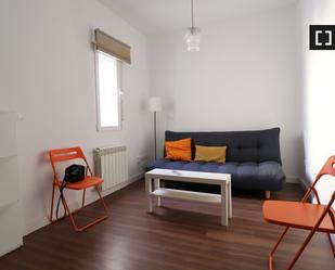 Living room of Flat to rent in  Madrid Capital  with Air Conditioner, Heating and Furnished