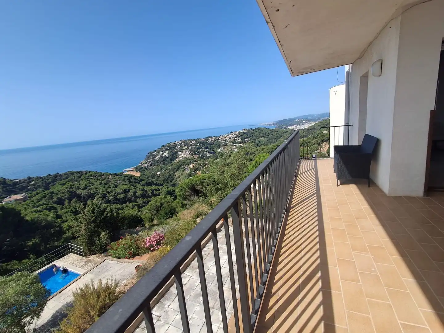 Terrassa de Casa o xalet de lloguer en Lloret de Mar amb Calefacció, Jardí privat i Piscina