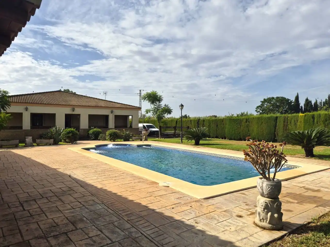 Swimming pool of Country homes for sale in Pilas, Sevilla