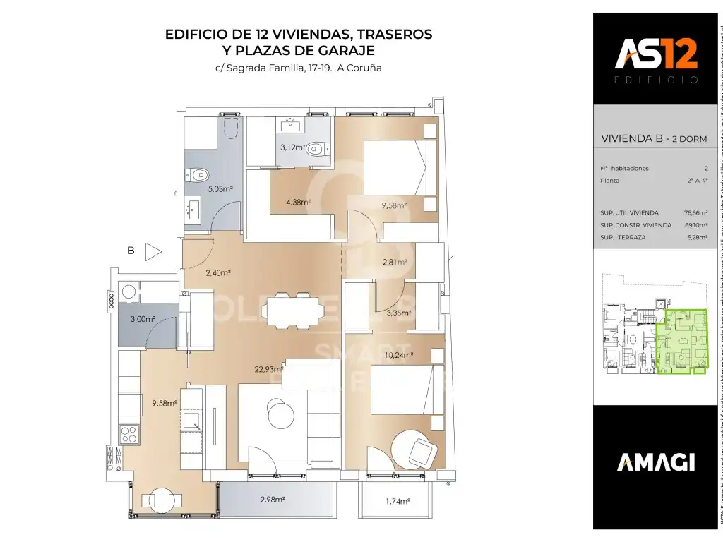 Flat with lift for sale in Calle Sagrada Familia 17, imagen 7