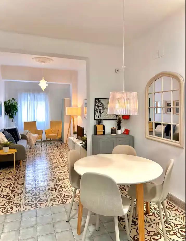 Living room of Flat for sale in Málaga  with Air Conditioner, Heating and Furnished