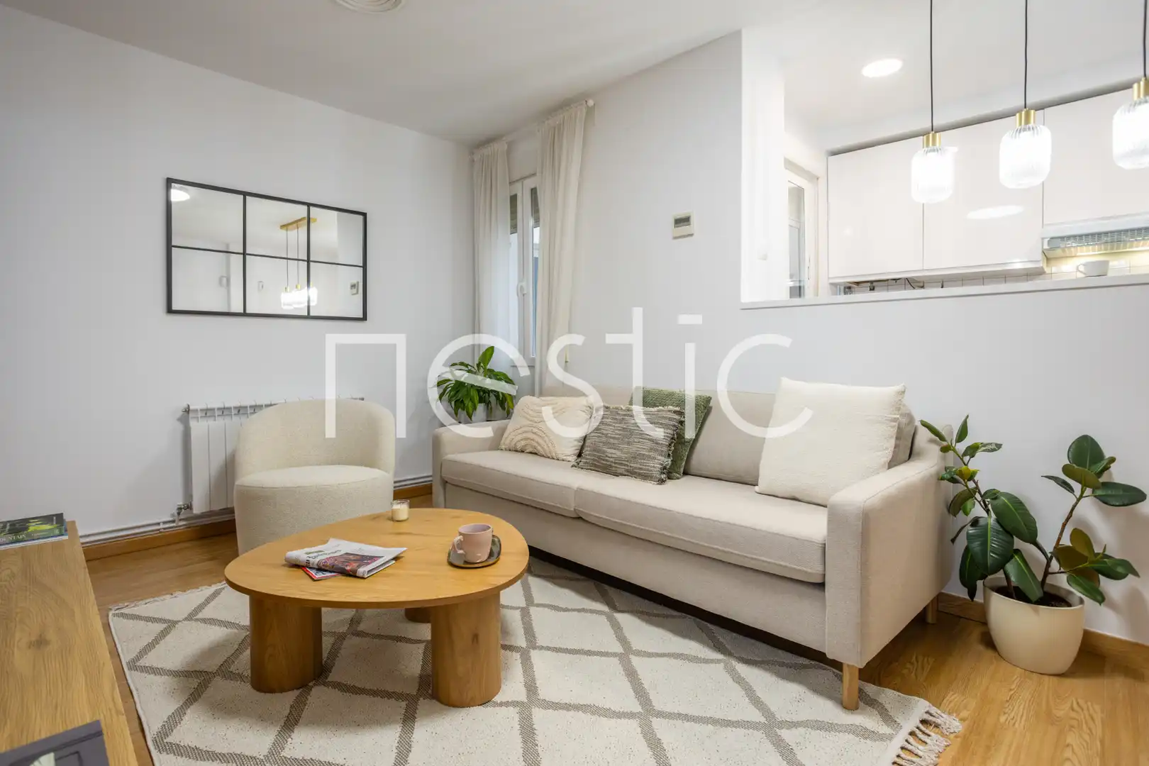 Wohnzimmer von Wohnungen zur Miete in Madrid mit Klimaanlage, Heizung und Möbliert