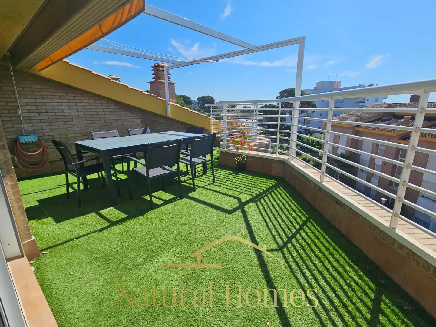 Terraza de Dúplex de alquiler en Sant Andreu de Llavaneres con Aire acondicionado, Calefacción y Parquet