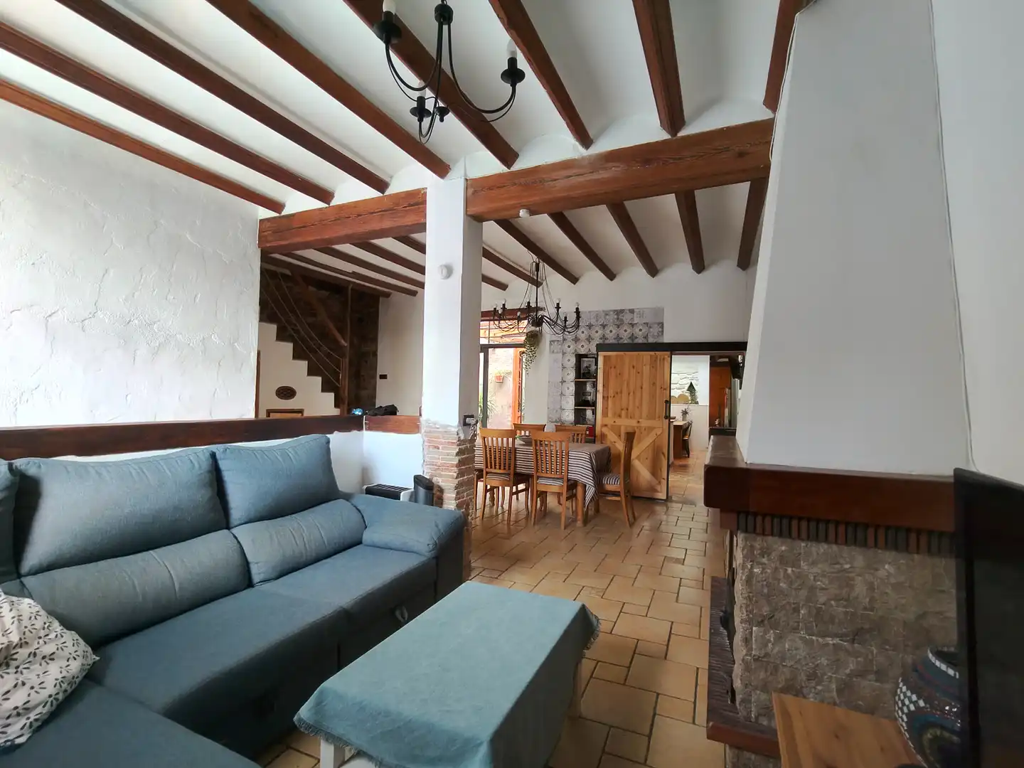 Sala de estar de Casa o chalet en venta en Burriana / Borriana con Jardín privado, Parquet y Terraza