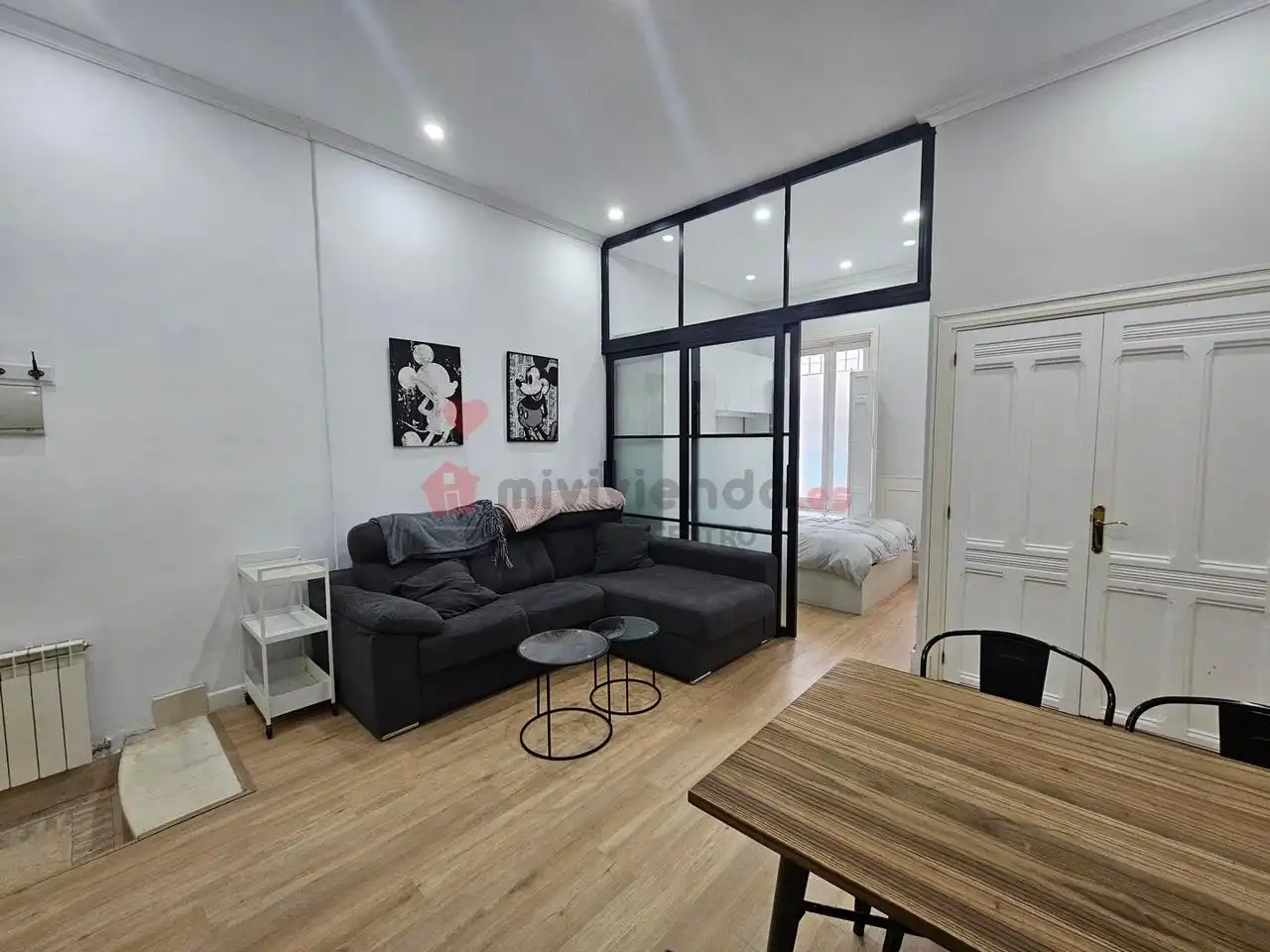 Sala d'estar de Planta baixa de lloguer en Madrid amb Aire condicionat, Calefacció i Moblat