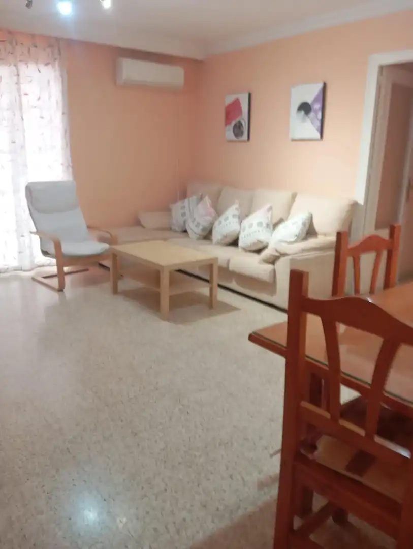 Living room of Flat for rent in Sevilla  with Air Conditioner and Furnished