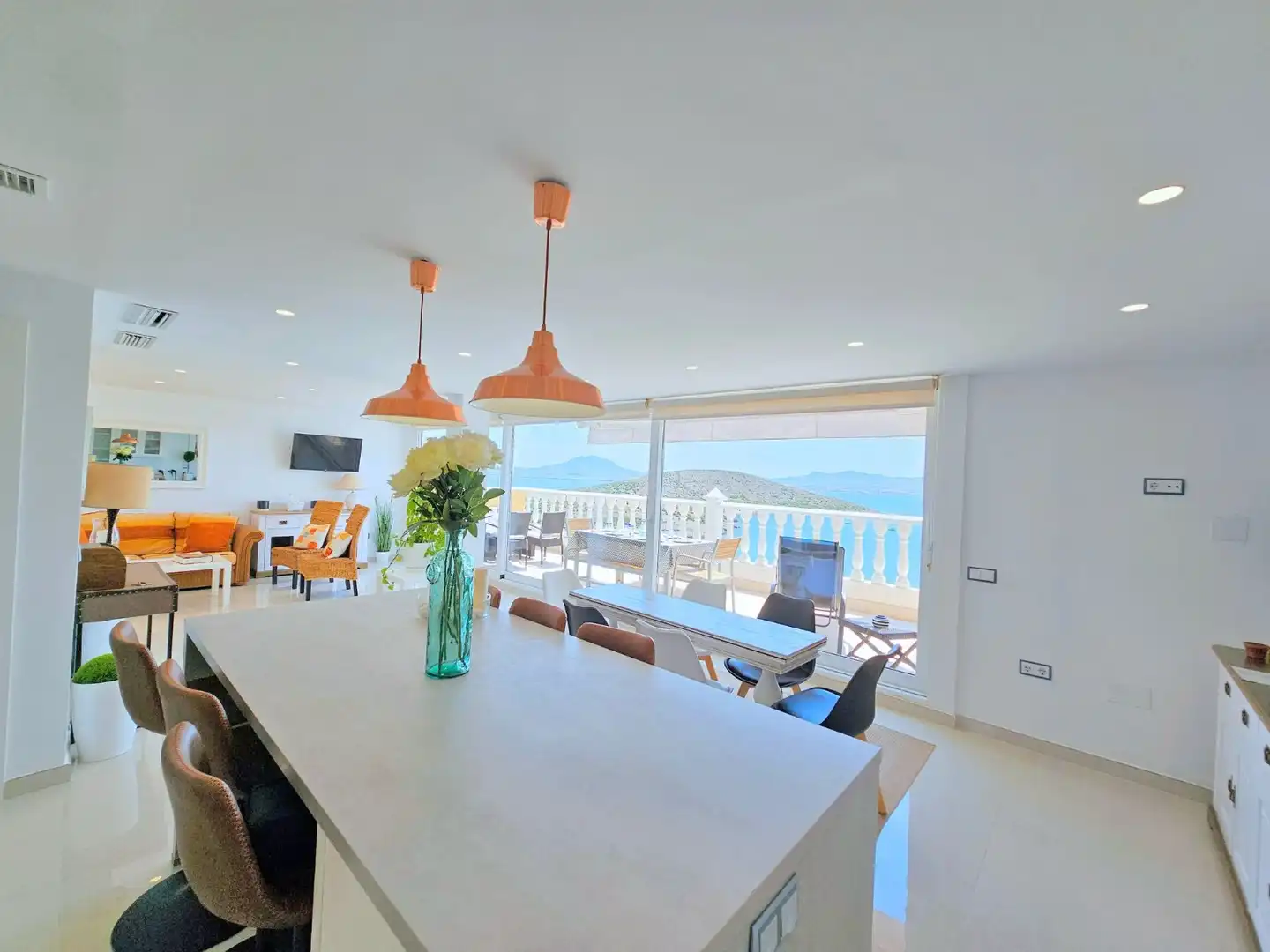 Dining room of Ground floor for rent in La Manga del Mar Menor  with Air Conditioner, Heating and Terrace