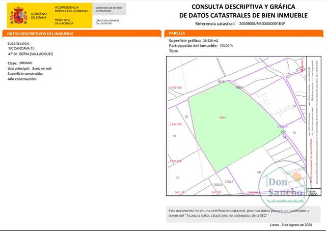 Terreno residencial en Venta en Geria