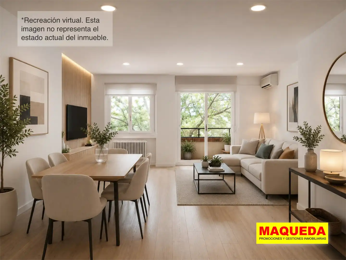 Sala de estar de Ático en venta en Alcorcón con Calefacción, Parquet y Terraza
