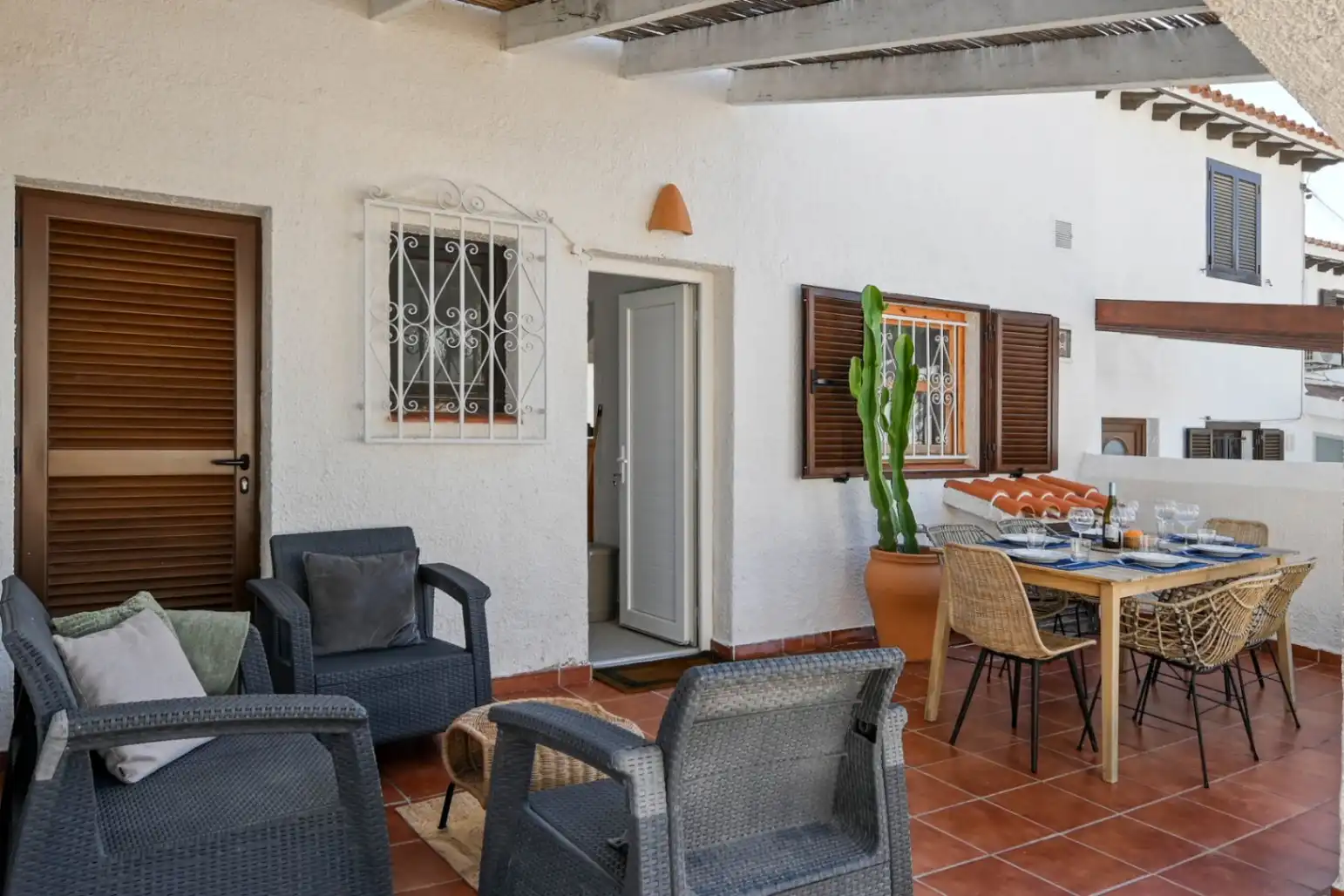 Terraza de Finca rústica de alquiler en Moraira con Aire acondicionado, Calefacción y Terraza