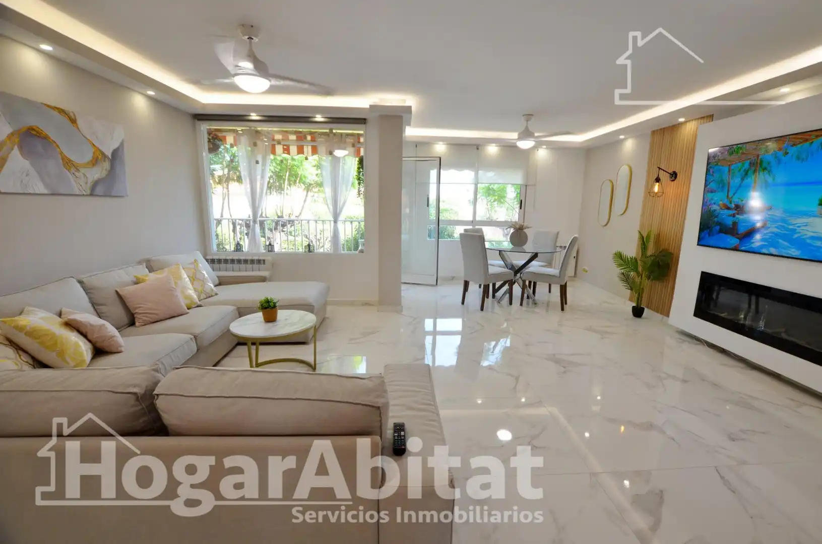 Living room of Flat for sale in Mutxamel  with Air Conditioner, Heating and Terrace