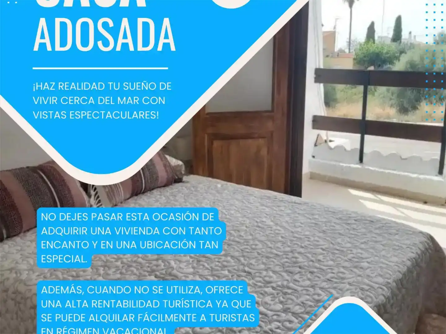 Dormitori de Casa adosada en venda en Peñíscola / Peníscola amb Balcó