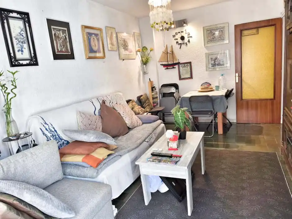 Living room of Flat for sale in Lloret de Mar  with Heating, Private garden and Balcony