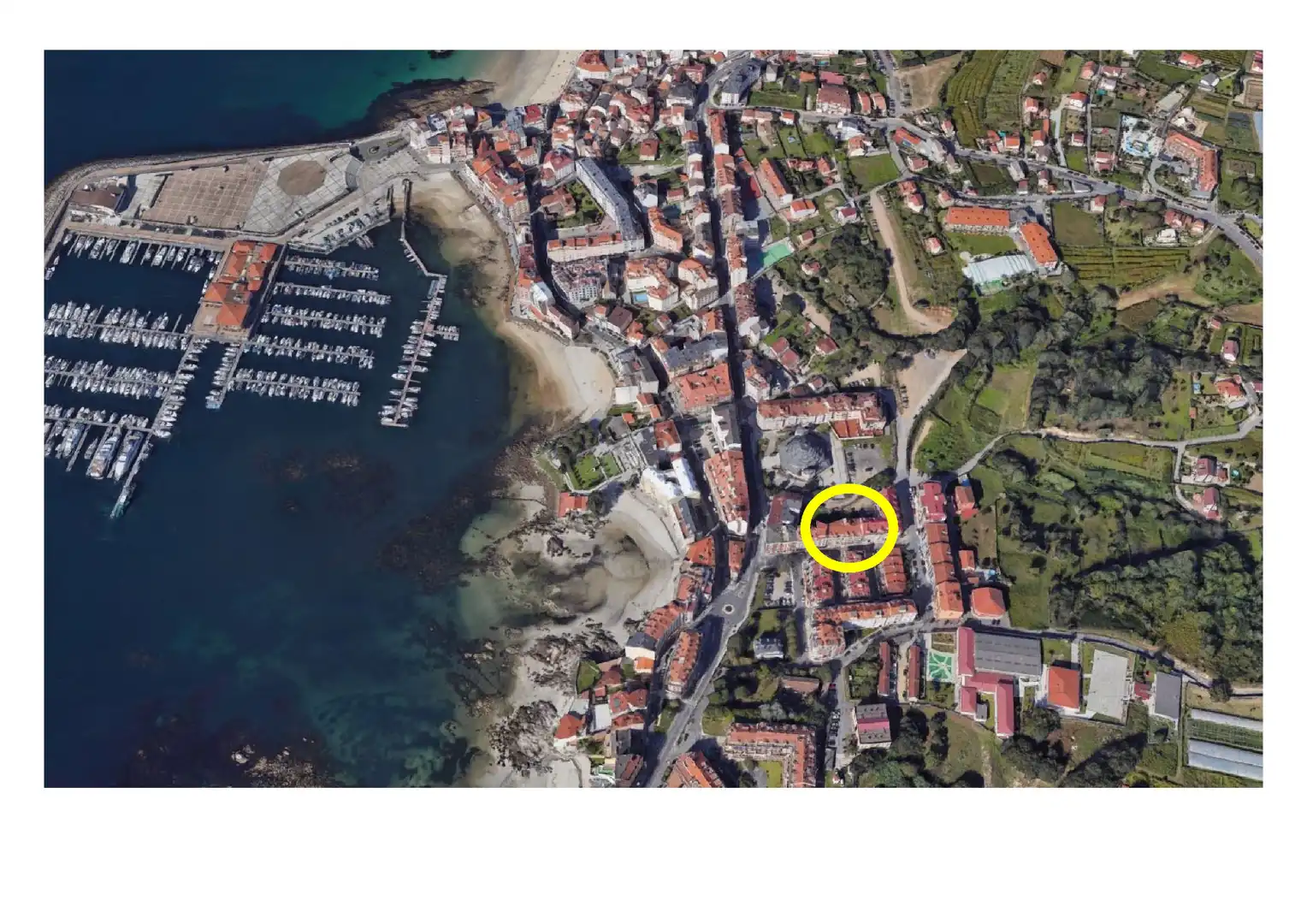 Vista exterior de Garaje en venta en Sanxenxo