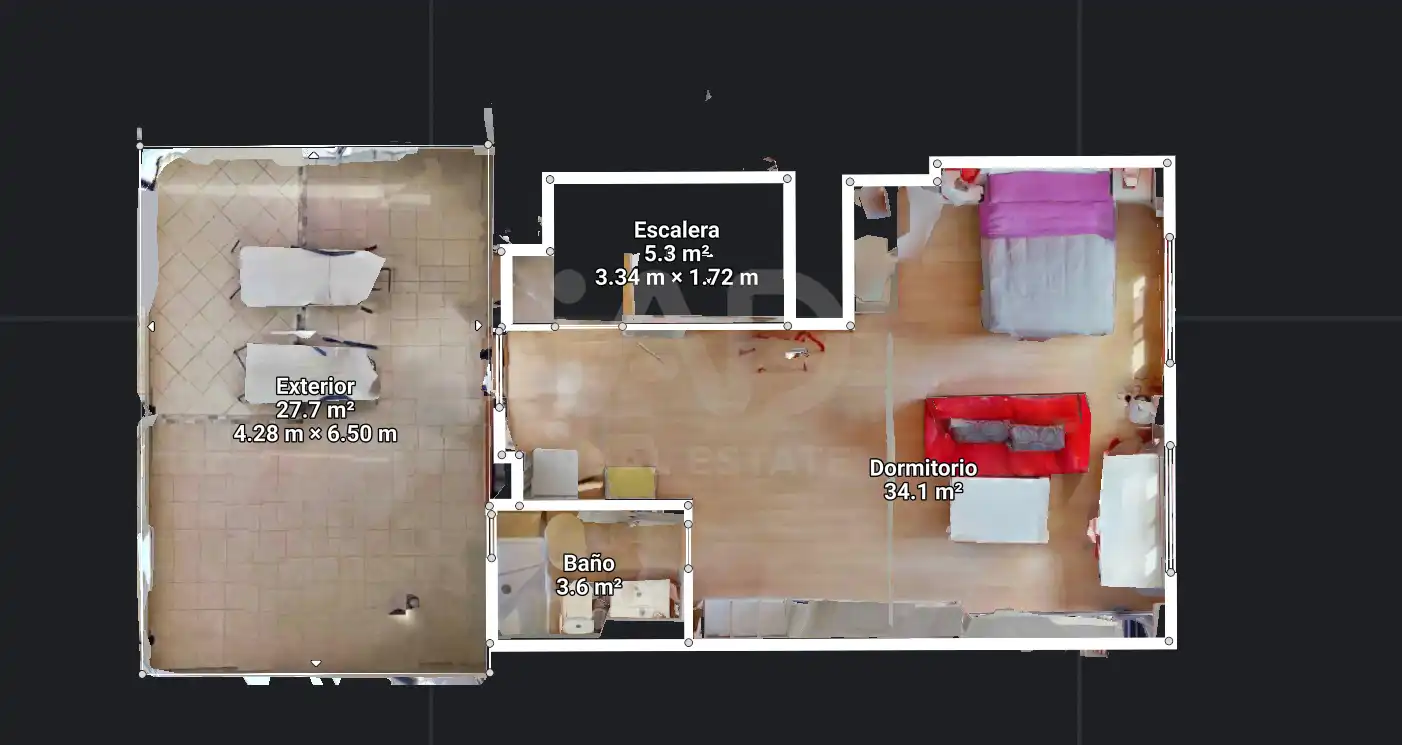 Habitación de Casa adosada en venta en Alicante / Alacant con Aire acondicionado, Calefacción y Terraza