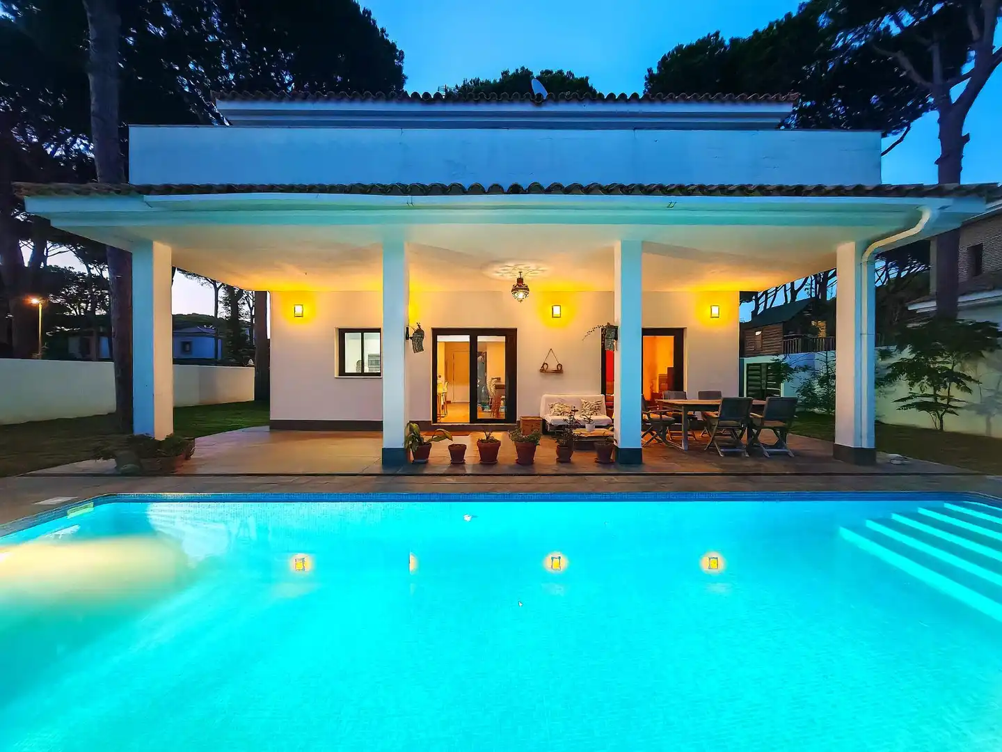 Piscina de Casa o chalet en venta en Chiclana de la Frontera con Aire acondicionado, Jardín privado y Terraza