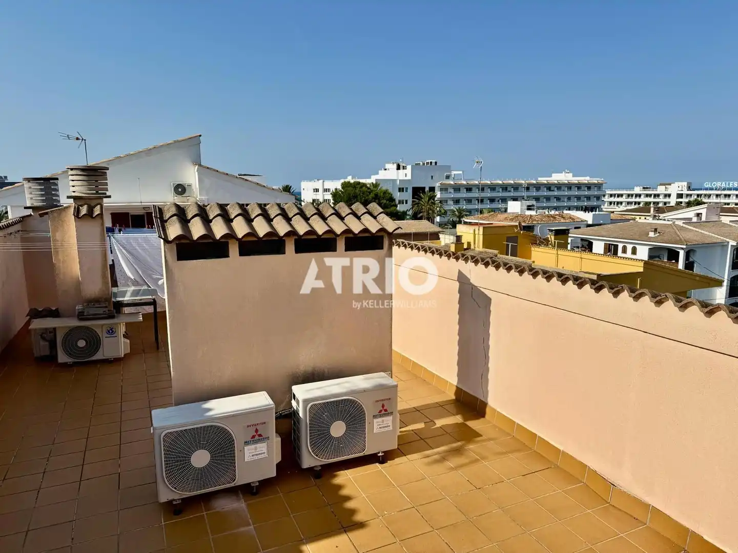 Terrasse von Wohnung zum Verkauf in Santa Margalida mit Klimaanlage, Privatgarten und Terrasse