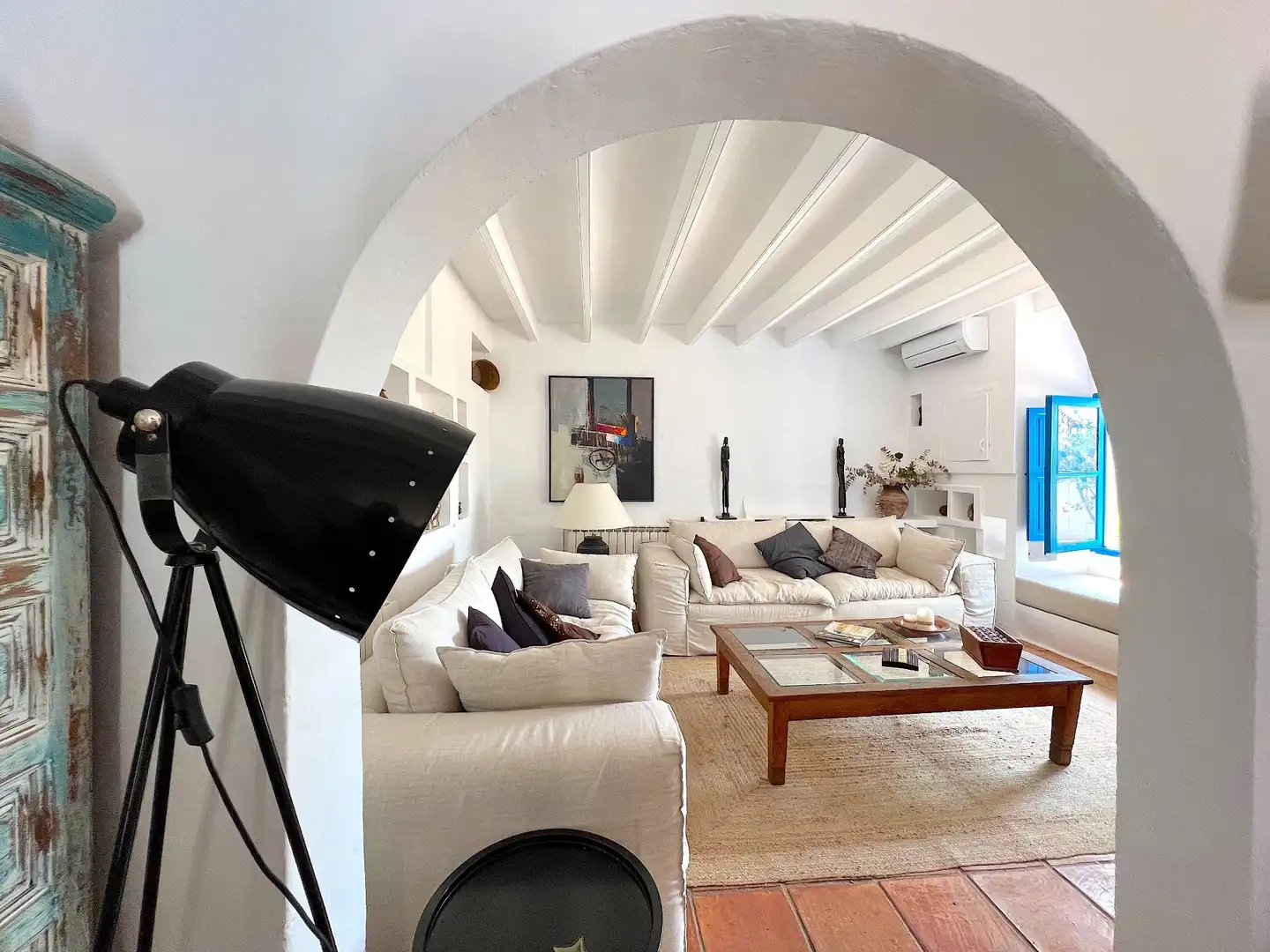 Living room of Houses for sale in Sant Antoni de Portmany  with Air Conditioner, Heating and Private garden