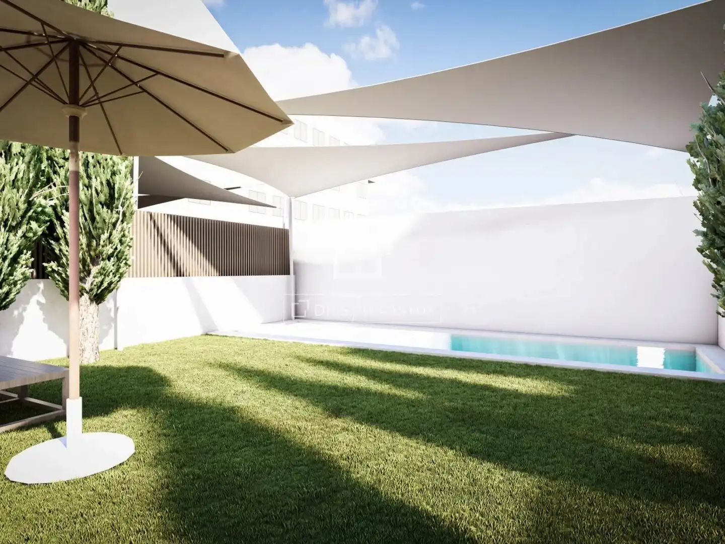 Piscina de Casa o xalet en venda en  Palma de Mallorca amb Aire condicionat, Calefacció i Jardí privat