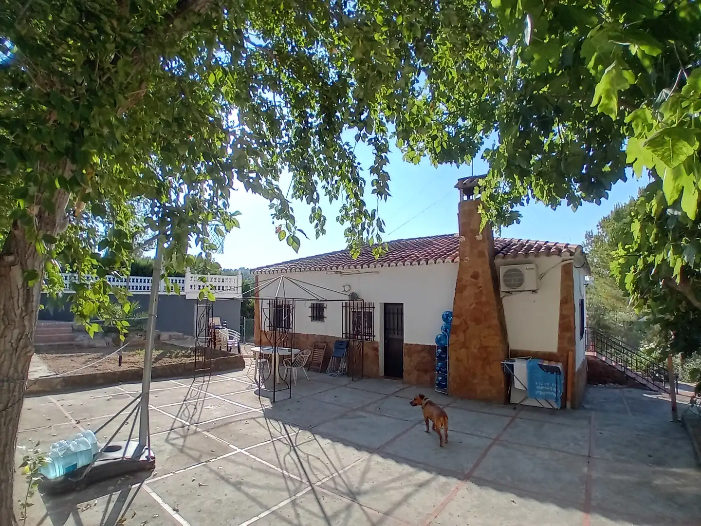 Vista exterior de Casa o chalet en venta en Godelleta con Jardín privado, Terraza y Piscina