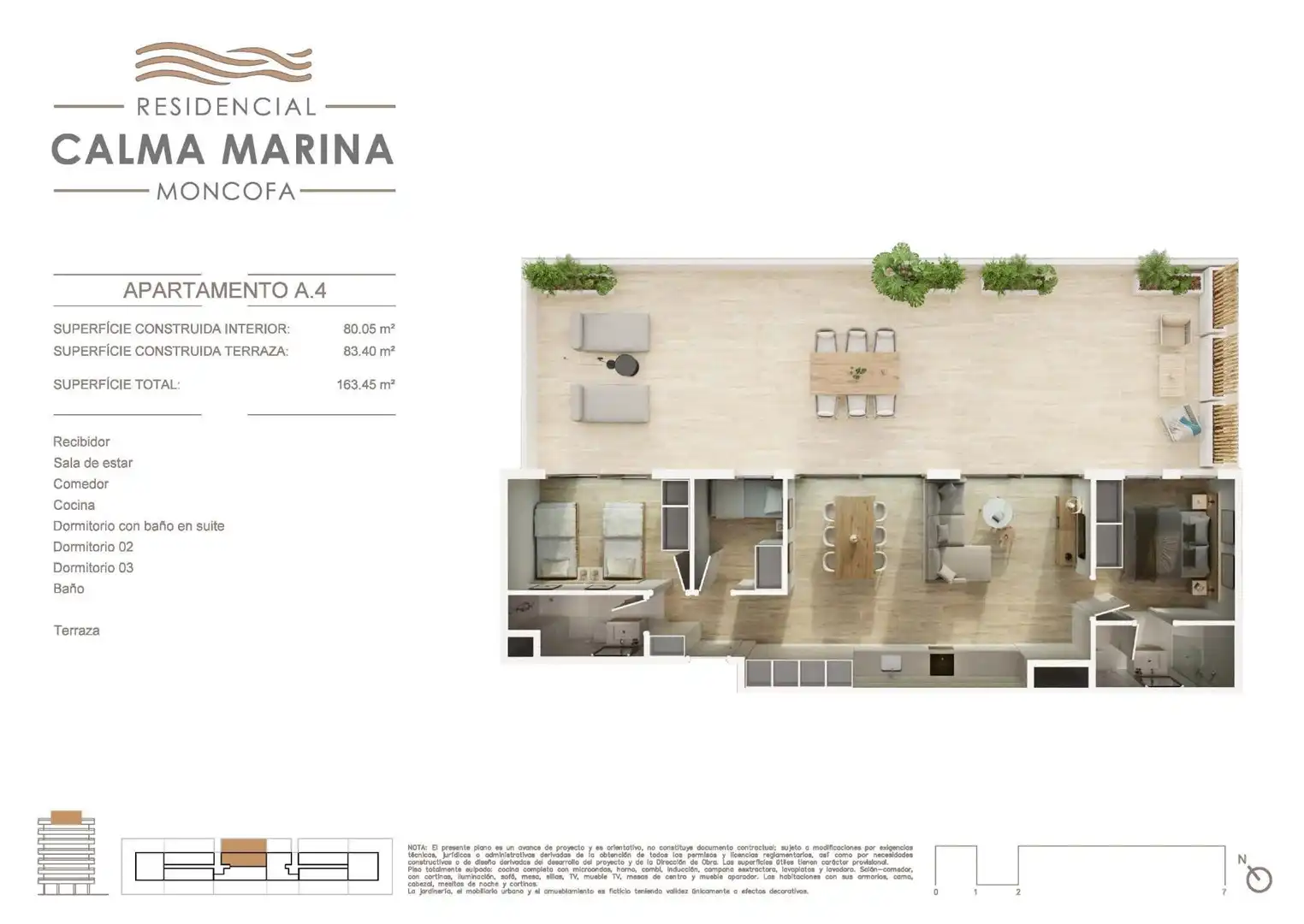 Apartamento en venta en Moncofa con Aire acondicionado, Calefacción y Jardín privado