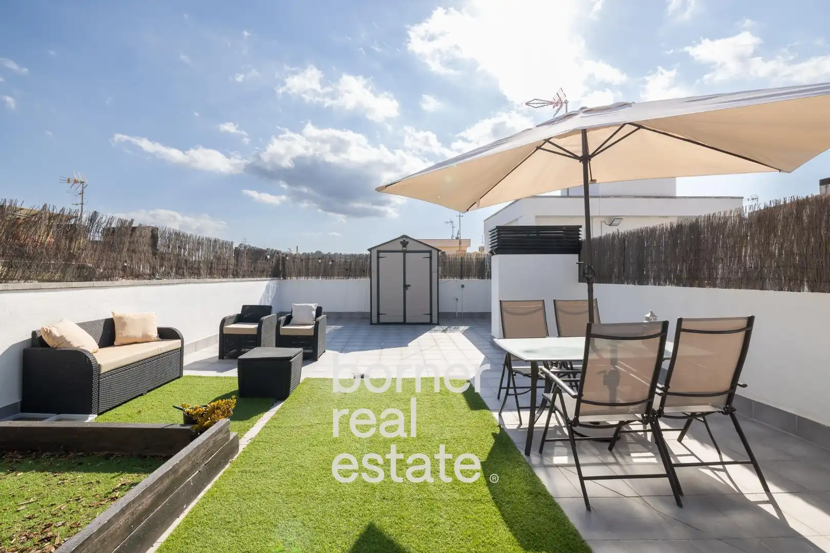 Terrace of Flat for sale in Terrassa  with Air Conditioner, Heating and Parquet flooring