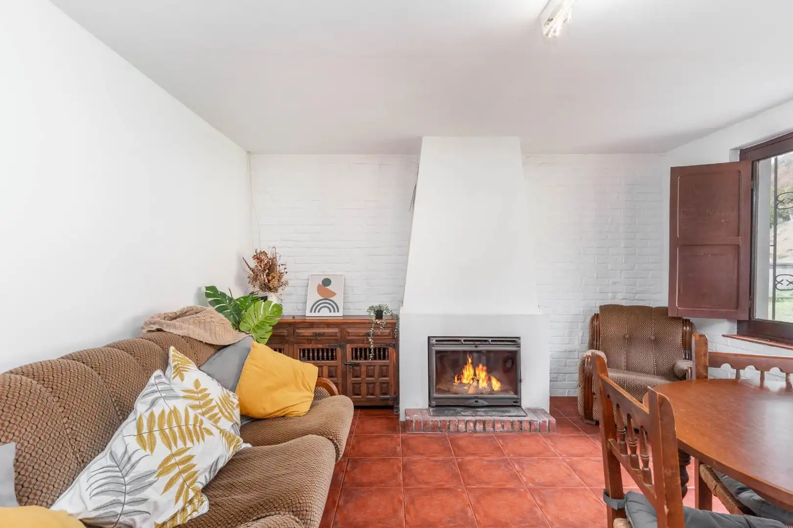 Sala de estar de Casa o chalet en venta en Burón con Jardín privado y Amueblado