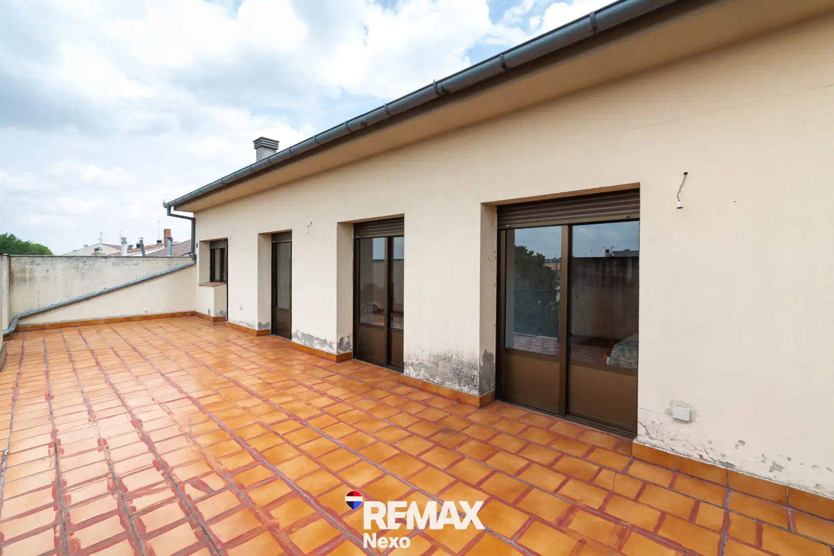 Terraza de Casa adosada en venta en Villaverde de Íscar con Aire acondicionado, Calefacción y Jardín privado
