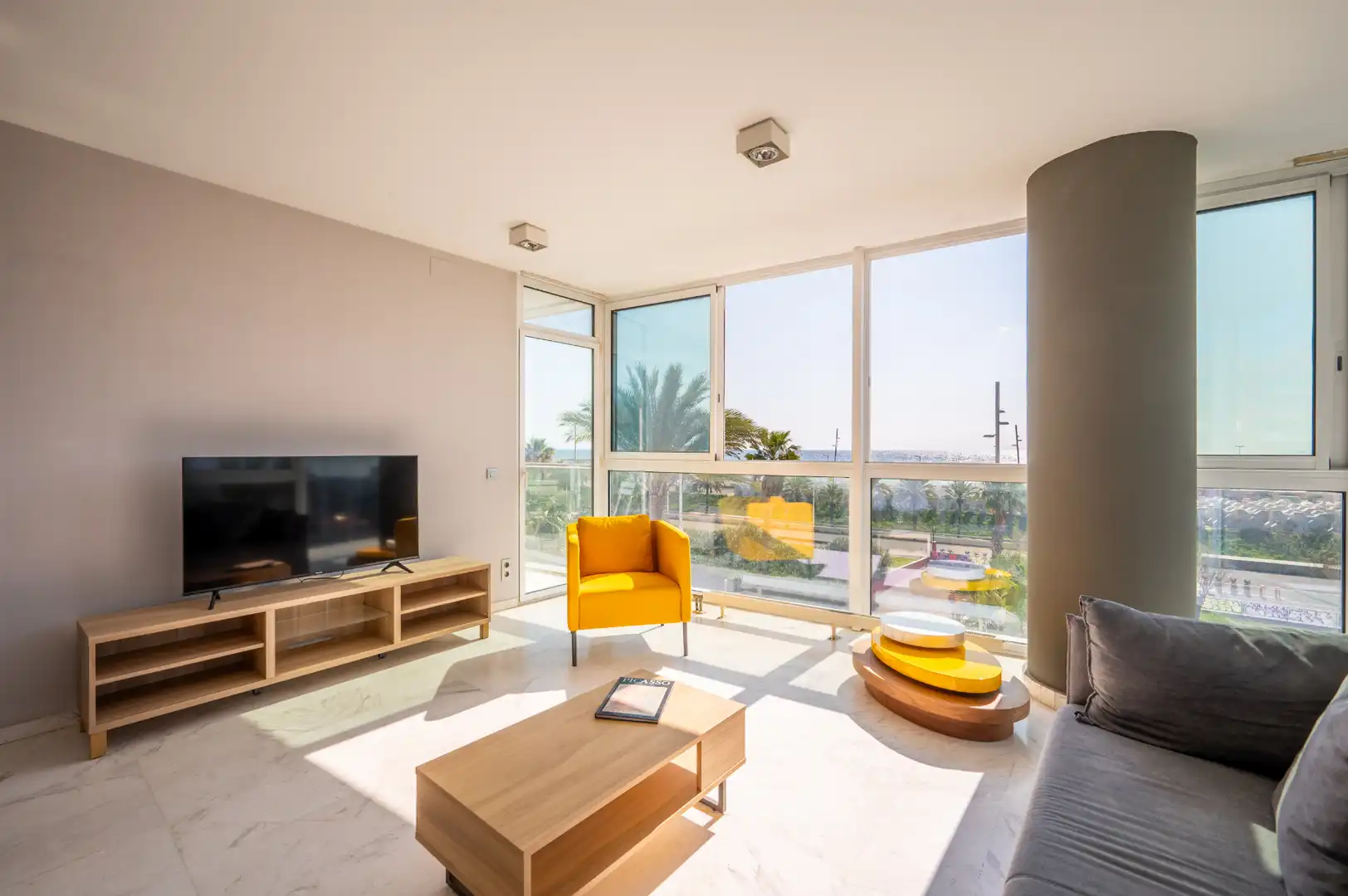 Sala de estar de Piso en venta en Barcelona con Aire acondicionado, Calefacción y Terraza