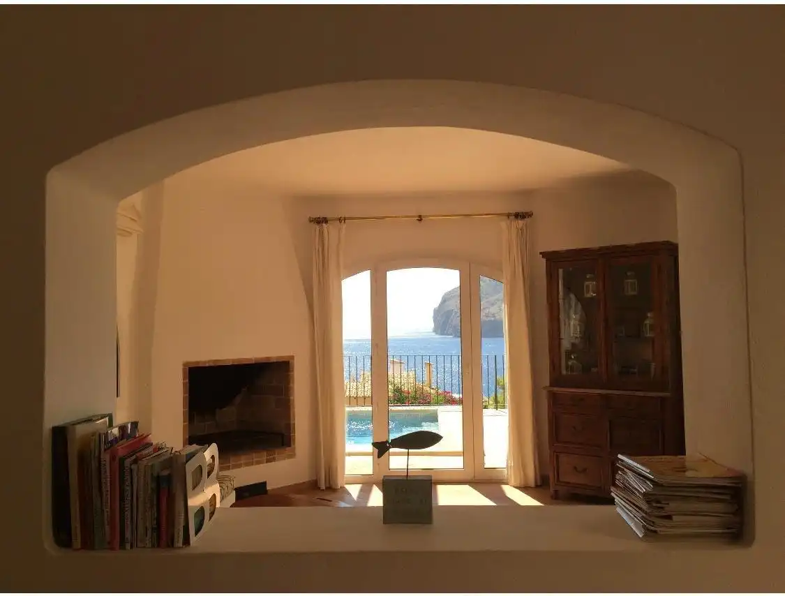 Sala de estar de Casa o chalet de alquiler en Andratx con Calefacción, Jardín privado y Terraza
