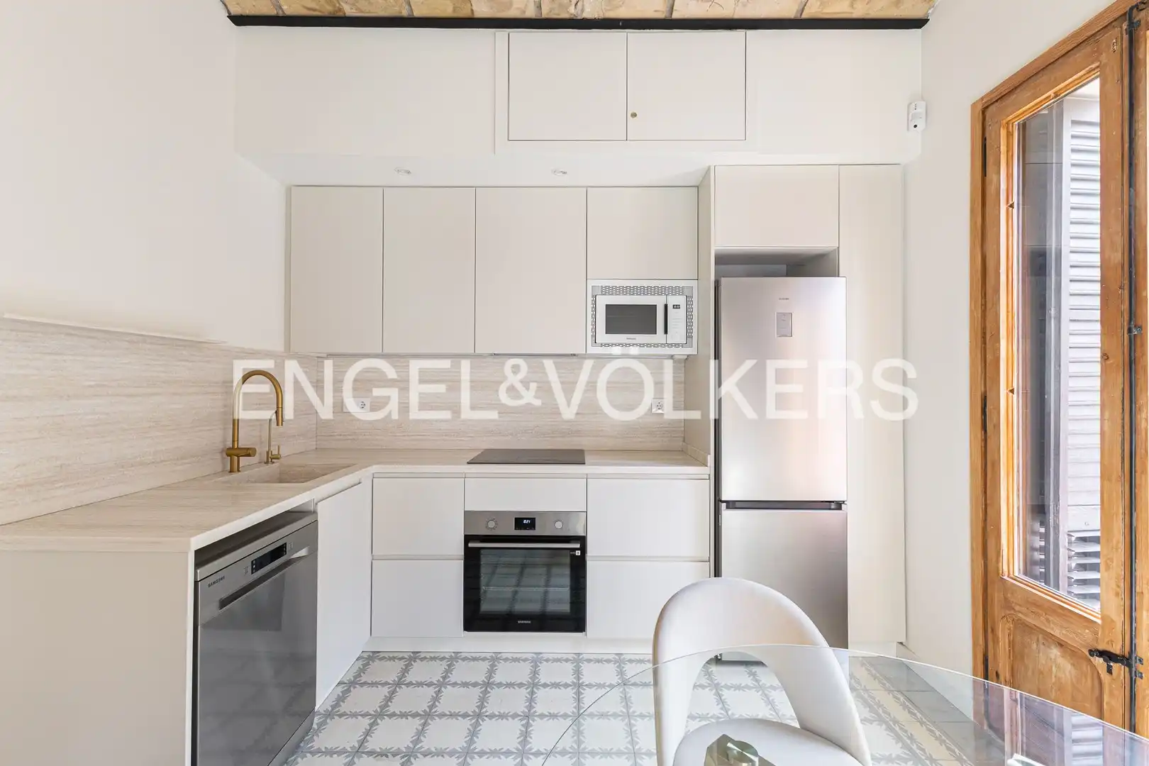 Kitchen of Flat for rent in Barcelona  with Air Conditioner, Heating and Parquet flooring