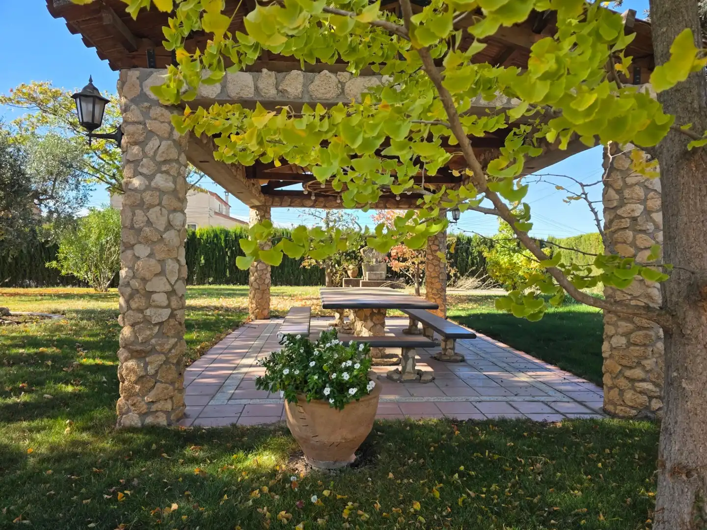 Jardí de Casa o xalet en venda en Almacelles amb Calefacció, Jardí privat i Terrassa