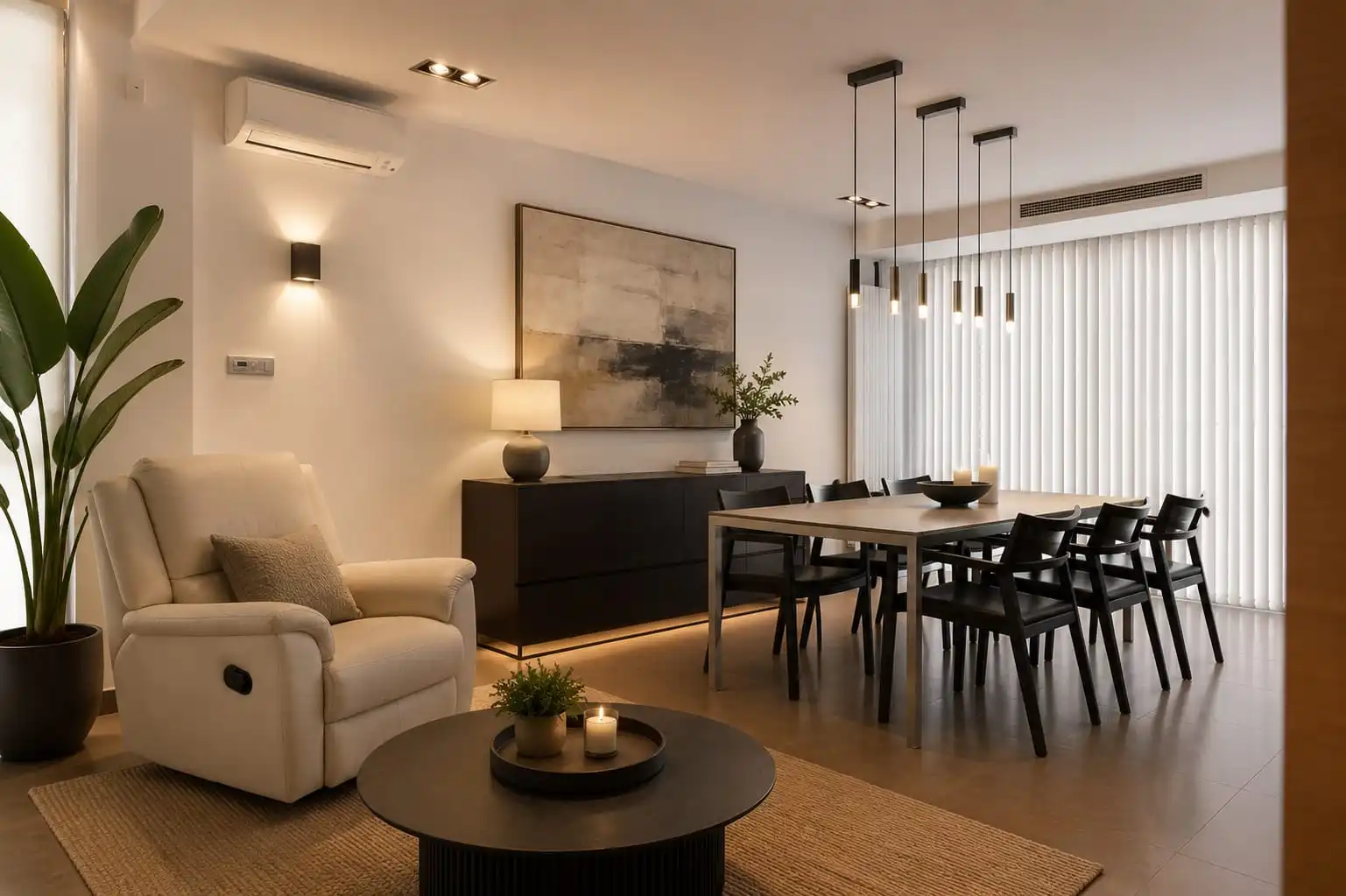 Sala de estar de Casa o chalet en venta en Miramar con Aire acondicionado, Calefacción y Jardín privado